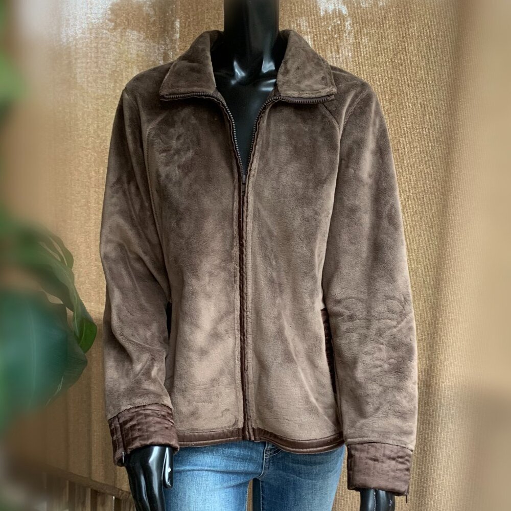 Pendleton Velour Satin Trim Jacket Sz L - Picture 1 of 16